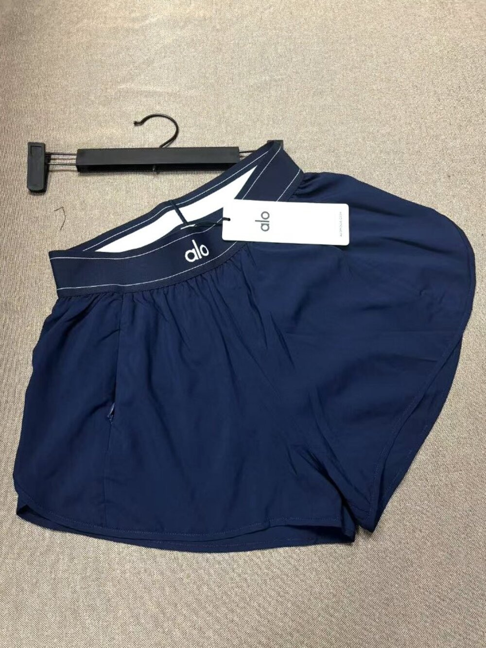 Brand new Alo High Waist Match Point Shorts in Navy a hot favorite🔥 - Picture 8 of 12